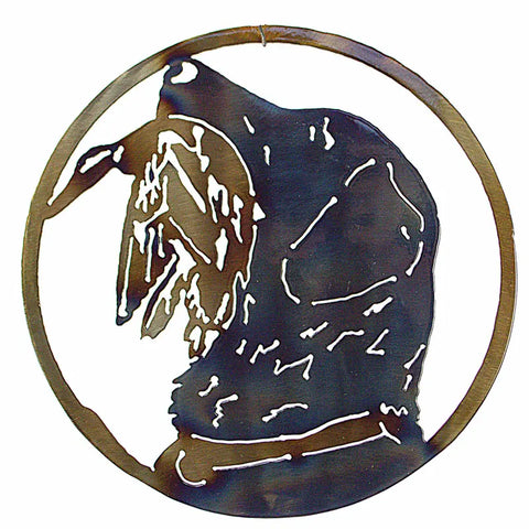 Rustic Metal Duck Silhouette Wall Art – Handcrafted Circle Decor | Made in USA Knights Home Decor  item