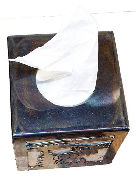 Rustic Moose Tissue Box Cover – Handmade Wildlife Decor for Cabin or Home | Made in USA Knights Home Decor  item