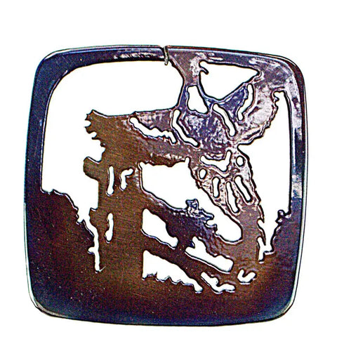 Rustic Quail-Designed Metal Coaster – Handcrafted Drink Protector | Made in USA Knights Home Decor  item