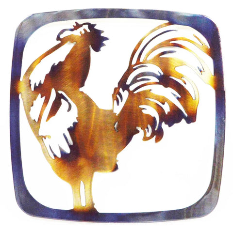 Rustic Rooster Metal Trivet – Handmade Heat-Resistant Kitchen Decor | Made in USA Artisan Decor Knights Home Decor  item