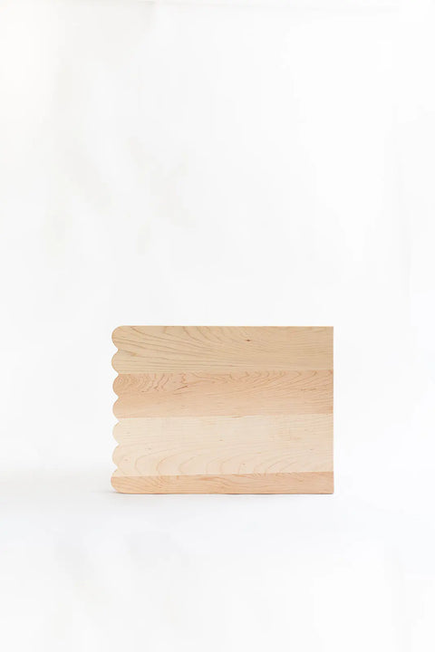 Rustic Scalloped Maple Cutting Board – Handcrafted Kitchen Wood Board | Made in USA Millstream Home  Kitchen + Dining
