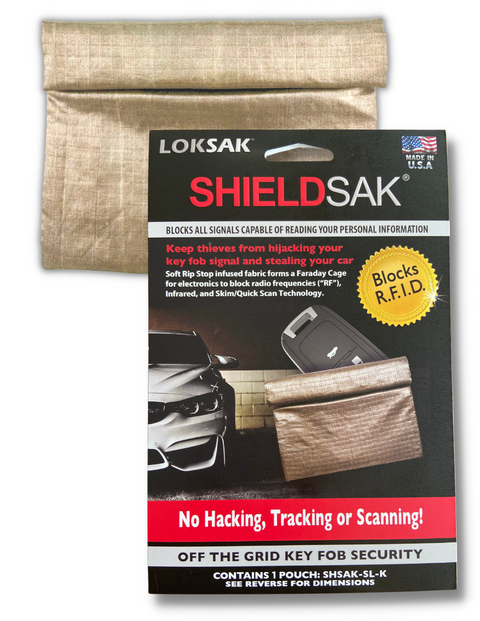 ShieldSak Key Fob Security Pouch – RFID Blocking Faraday Cage | Made in USA LOKSAK 