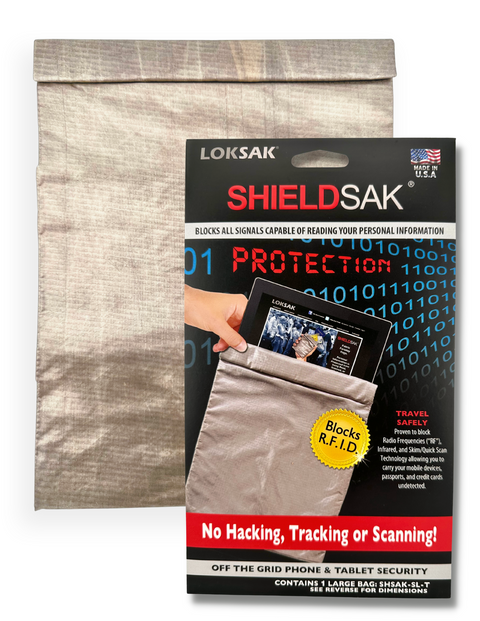 ShieldSak RFID Blocking Tablet Bag – Privacy Protection Sleeve | Made in USA LOKSAK  Purchase