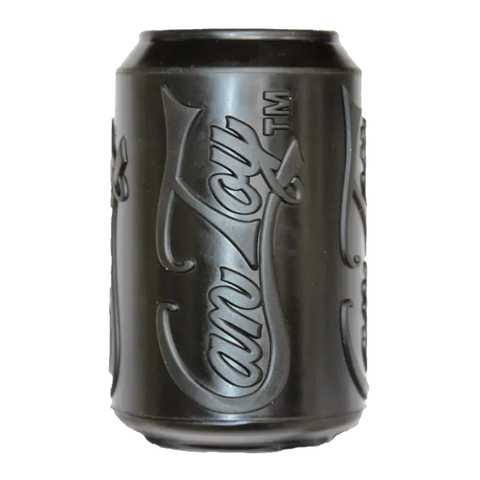 SP Magnum Can Toy Treat Dispenser – Ultra Durable Rubber Chew Toy – Black | Made in USA SodaPup  Rubber Dog Toys