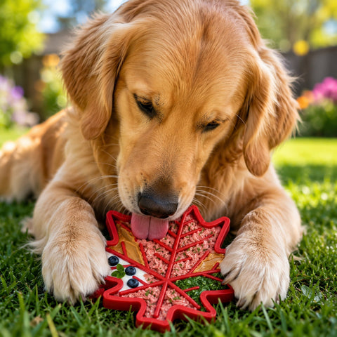 Canadian Maple Leaf Nylon Durable Dog Chew Toy – Tough Power Chewer | Made in USA SodaPup  Nylon Dog Toys