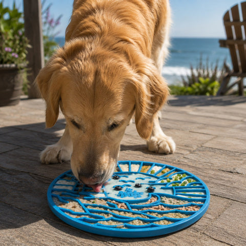 Lighthouse Dog Lick Mat With Suction Cups – Mental Enrichment Toy | Made in USA SodaPup  EMAT