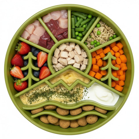 Great Outdoors Enrichment Slow Feeder Dog Bowl – Interactive Pet Dish | Made in USA SodaPup  EBOWL