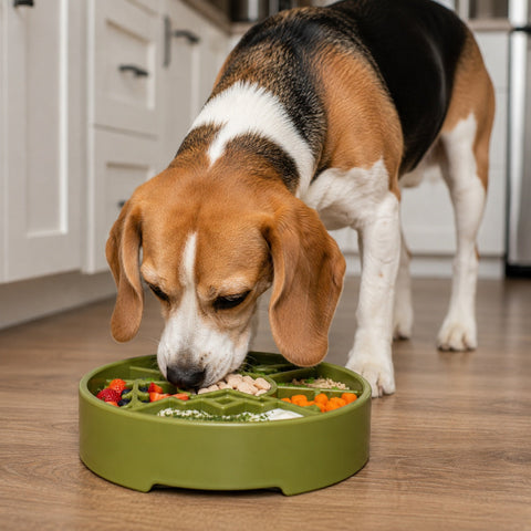 Great Outdoors Enrichment Slow Feeder Dog Bowl – Interactive Pet Dish | Made in USA SodaPup  EBOWL