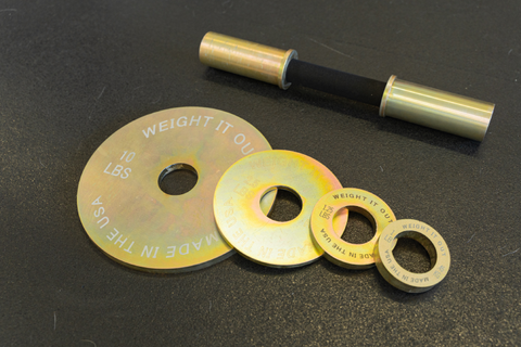 Solid Steel Loadable Dumbbell Plates – Precision Calibrated Weight Sets | Made in USA Weight It Out 