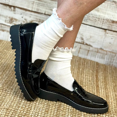 SWEET Lace Top Tube Socks - White Catherine Cole  socks