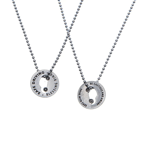 Safe Driving Blessing Ring Charm – Handcrafted Pewter Car Token | Inspirational Gift Made in USA Whitney Howard Designs  Blessing Ring