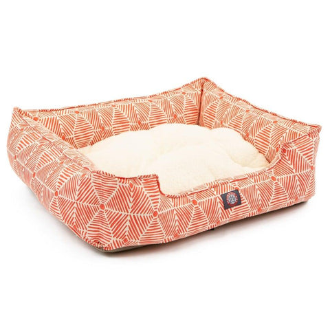Charlie Plush Pet Lounge Bed 24 Inch – Contemporary Design | Made in USA Majestic Pet 