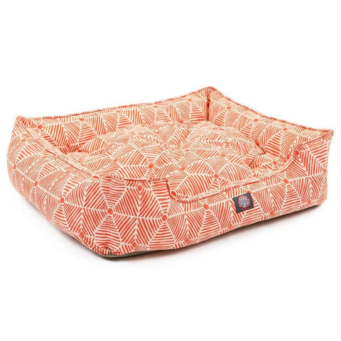 Charlie Plush Pet Lounge Bed 24 Inch – Contemporary Design | Made in USA Majestic Pet 