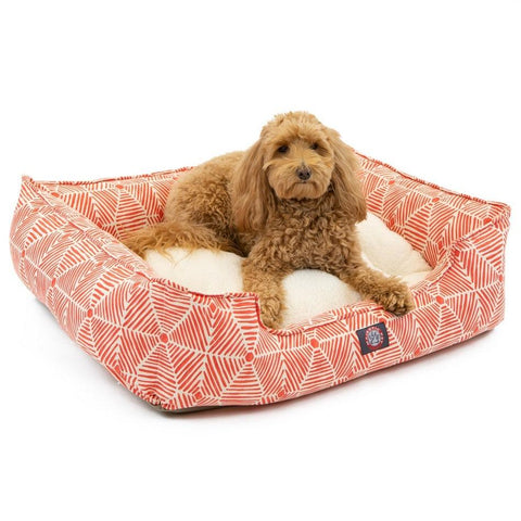 Charlie Plush Pet Lounge Bed 24 Inch – Contemporary Design | Made in USA Majestic Pet 
