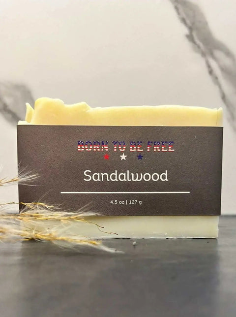 Sandalwood Tallow Soap Bar Born to be Free  soap 9.50 Bar