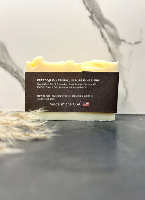 Sandalwood Tallow Soap Bar Born to be Free  soap