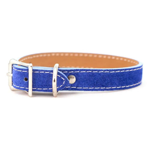 Saratoga Suede Dog Collar – Durable Suede Pet Collar With Pebble Grain Leather Lining | Made in USA Auburn Leathercrafters  item
