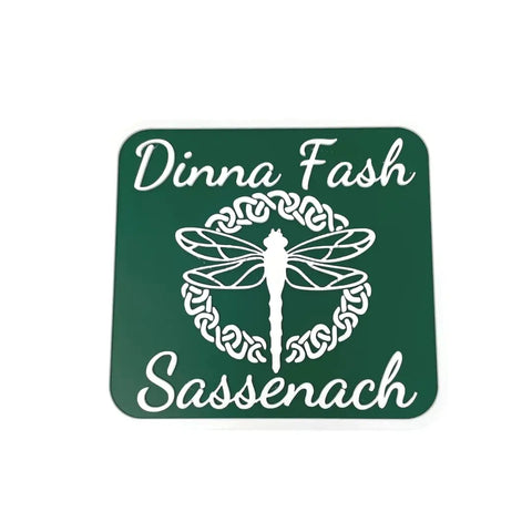 Sassenach Fridge Magnet 6 Inch – Gaelic Dinna Fash Design | Made in USA Chatelet Manufacturing 