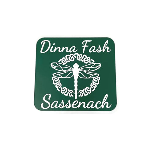 Sassenach Fridge Magnet 6 Inch – Gaelic Dinna Fash Design | Made in USA Chatelet Manufacturing 