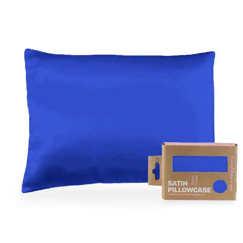 The Morning Glamour Satin Pillowcase Standard/Queen Single comes in eco-friendly packaging and is available in multiple color options, promoting healthier hair and smoother skin.