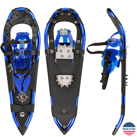 Sawtooth 27 Blue All-Terrain Snowshoes | Made in USA Crescent Moon  item