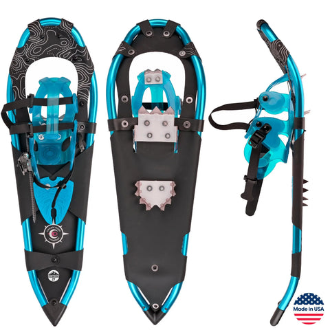Sawtooth 27 Blue All-Terrain Snowshoes | Made in USA Crescent Moon  item