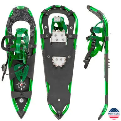 Sawtooth 27 Inch All-Terrain Snowshoes – Durable Green | Made in USA Crescent Moon  item