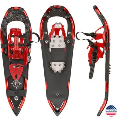 Sawtooth 27 Inch All-Terrain Snowshoes – Red | Made in USA Crescent Moon  item