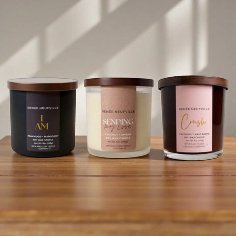 Scenting My Love Trio Wick and Glow Candle Company™  Candles