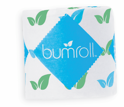 Bumroll Eco-Friendly Toilet Paper – 12 Rolls 400 Sheets 2-Ply | Made in USA Bumroll 