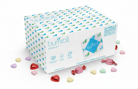Bumroll Eco-Friendly Toilet Paper – 12 Rolls 400 Sheets 2-Ply | Made in USA Bumroll 