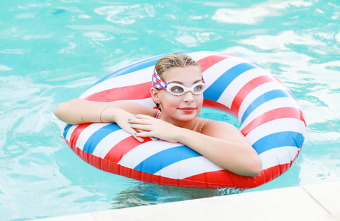 Giddy Up Swim Goggles – Tangle-Free Paisley Strap, Clear Anti-Fog Lenses for Kids and Adults | Assembled In USA Splash Place  Swim Goggles