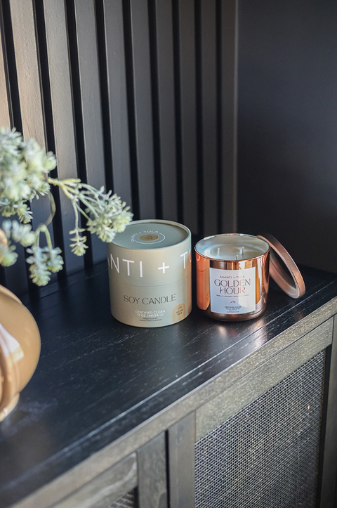 Copper Vessel 3-Wick Soy Candle | Clean-Burning & USA-Made | Luxury Gift-Ready Decor Shanti + Tula  Home Decor