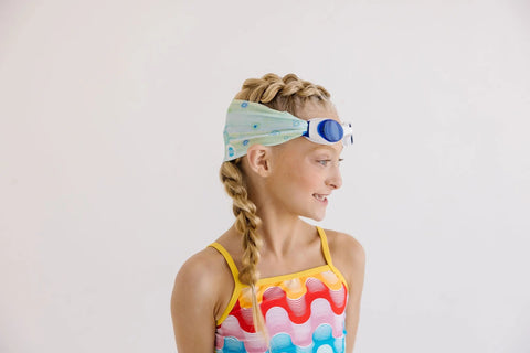 Sea Glass Swim Goggles with Tangle-Free Strap – One Size Fits Kids to Adults | Splash Place | Assembled in USA Splash Place  Swim Goggles