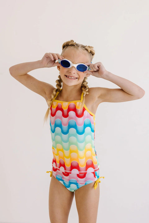 Sea Glass Swim Goggles with Tangle-Free Strap – One Size Fits Kids to Adults | Splash Place | Assembled in USA Splash Place  Swim Goggles