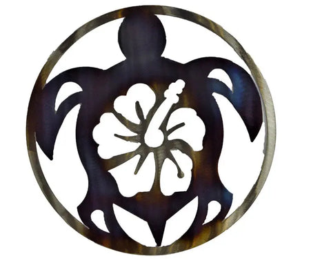 Sea Turtle Wall Sculpture – Coastal Metal Art Decor | Handmade in USA Knights Home Decor  item