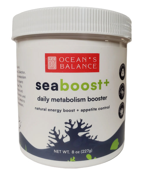 Seaboost+ Organic Metabolism Booster 8oz – Natural Energy Blend | Made in USA Ocean's Balance 