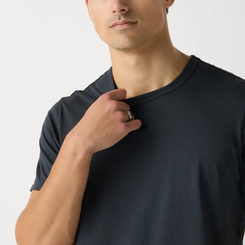 Sean's Lightweight Fitted Tee – 4 oz Fine Gauge Combed Cotton Unisex Shirt | Made in USA US Standard Apparel  SS SIDE SEAM TEE