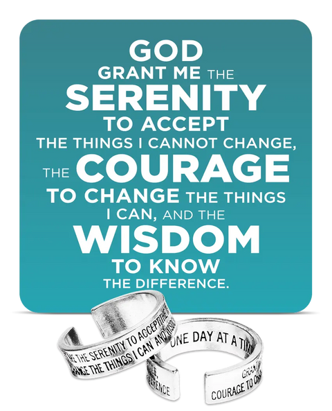 Serenity Prayer Inspirational Band Ring – Engraved Spiritual Jewelry | Made in USA Whitney Howard Designs  InspireRings