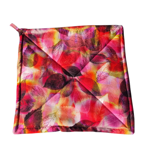 Set of 2 Autumn Leaf Cotton Pot Holders 9 Inch – Heat Resistant Kitchen Gloves | Made in USA Frances Farm & Craft  Pot holders