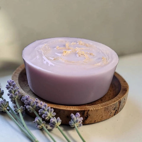 Set of 2 Lavender Infused Goat Milk Exfoliating Soaps with Natural Loofah Fiber | Handmade in USA Frances Farm & Craft 