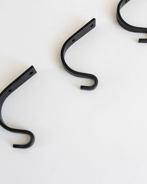 Set of 3 Handmade Arch Wall Hooks – 3x4 Inch Forged Iron Hooks for Kitchen and Entryway | Made in USA Millstream Home  Homegoods