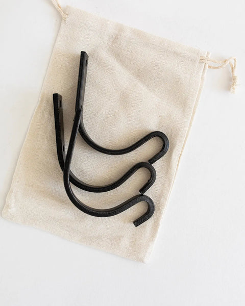 Set of 3 Handmade Arch Wall Hooks – 3x4 Inch Forged Iron Hooks for Kitchen and Entryway | Made in USA Millstream Home  Homegoods