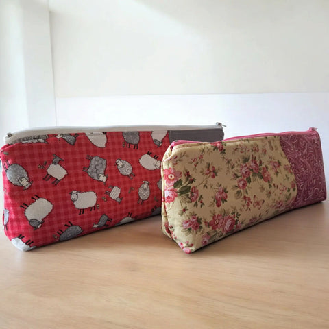 Sheep or Pink Roses - Pencil Pouch Frances Farm & Craft  Pencil Pouch