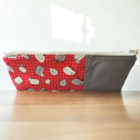 Sheep or Pink Roses - Pencil Pouch Frances Farm & Craft  Pencil Pouch