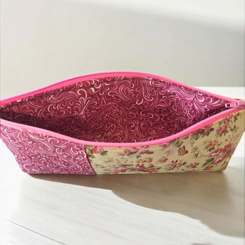 Sheep or Pink Roses - Pencil Pouch Frances Farm & Craft  Pencil Pouch