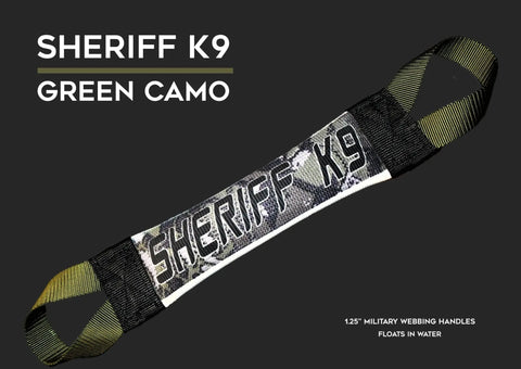 Sheriff K9 Durable Fire Hose Tug Toy – Camo Design | Made in USA Bulletproof Pet Products Inc  TUGS