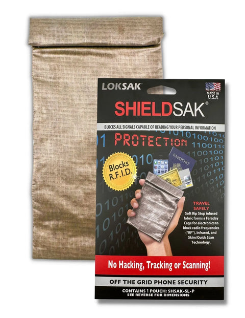 ShieldSak Faraday Phone Pouch – RFID Signal Blocking Bag | Made in USA LOKSAK