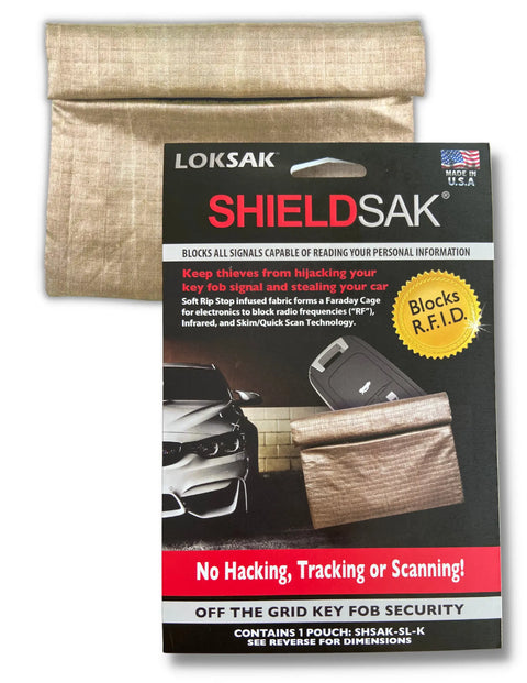 ShieldSak Key Fob Security Pouch – RFID Blocking Faraday Cage | Made in USA LOKSAK
