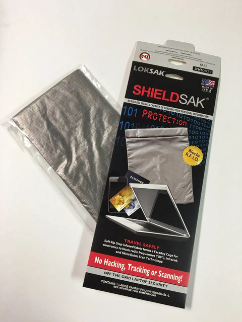 ShieldSak Laptop Security Pouch – Faraday Signal Blocking Bag | Made in USA LOKSAK